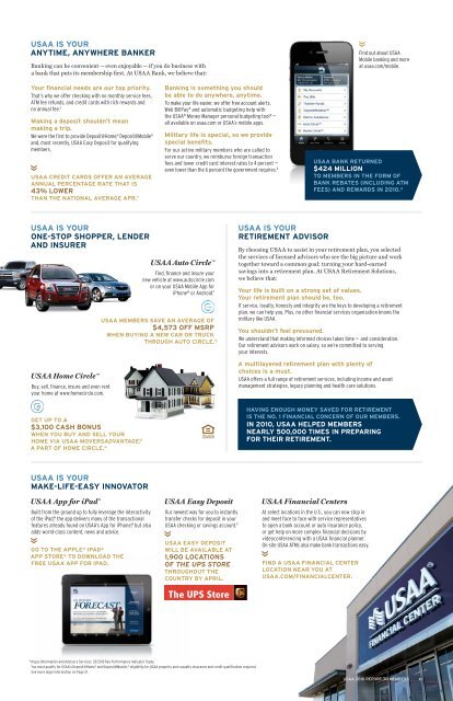 USAA 2010 Report to Members