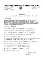 Einladung Tischtennis-Verband Brandenburg e.V. - TTVB.de