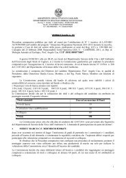 VERBALE bando n. 10 - UniversitÃ  degli studi di Cagliari.