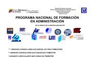 P.N.F. en AdministraciÃ³n - Colegio Universitario de Caracas