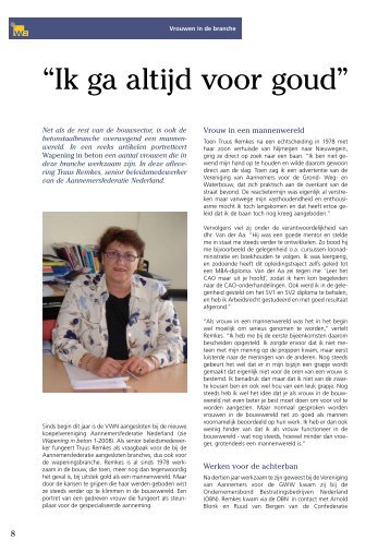 âIk ga altijd voor goudâ - Wapening in Beton