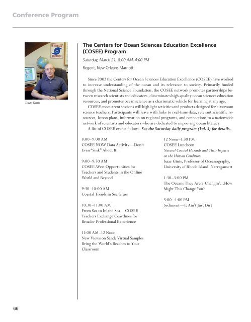 New Orleans Program, Vol. 1 - National Science Teachers Association