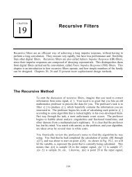 Recursive Filters