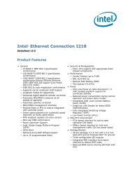 IntelÂ® Ethernet Connection I218 Datasheet