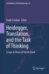 Heidegger, Translation, and the Task of Thinking: Essays in Honor ...