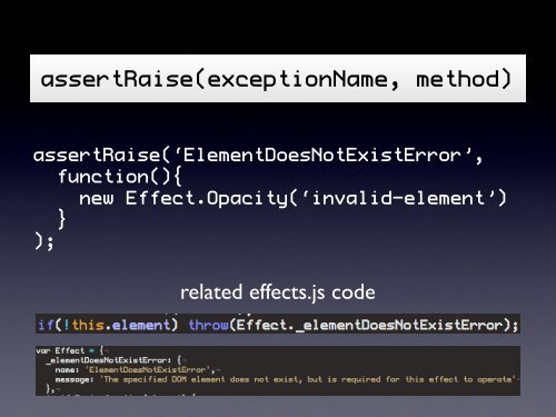 Adventures in JavaScript testing - Thomas Fuchs