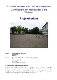 Projektbericht Oktober 2009 - Gymnasium am Mosbacher Berg