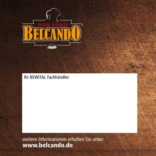 im PDF-Format zum Download - Belcando