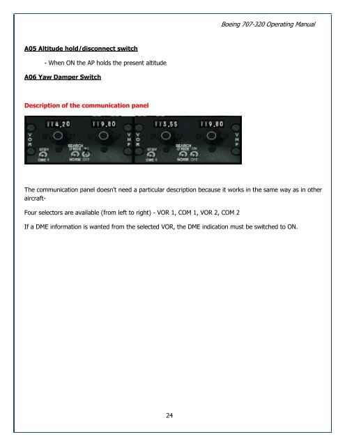 AFVA Aircraft Operations Manual - Air France Virtual Airlines