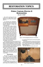 Fisher Custom Electra II Restoration - Antique Radio Classified