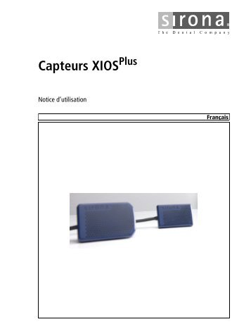 Capteurs XIOS Plus - Sirona - Technical Documentation