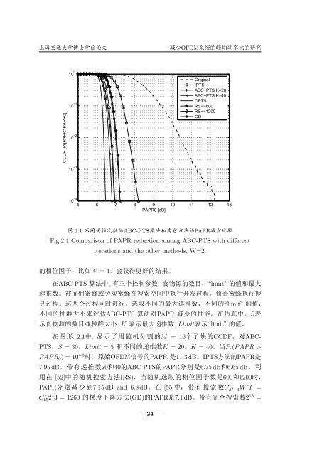 åå°OFDMç³»ç»çå³°ååçæ¯çç ç©¶ - Wen Chen - ä¸æµ·äº¤éå¤§å­¦