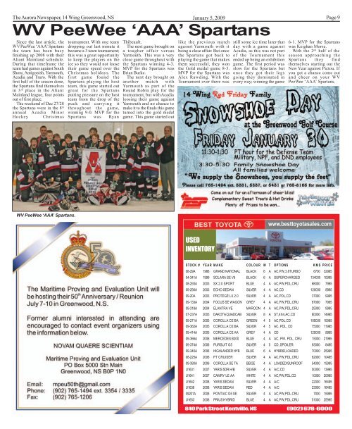 Dave's Collision Works Ltd. - The Aurora Newspaper