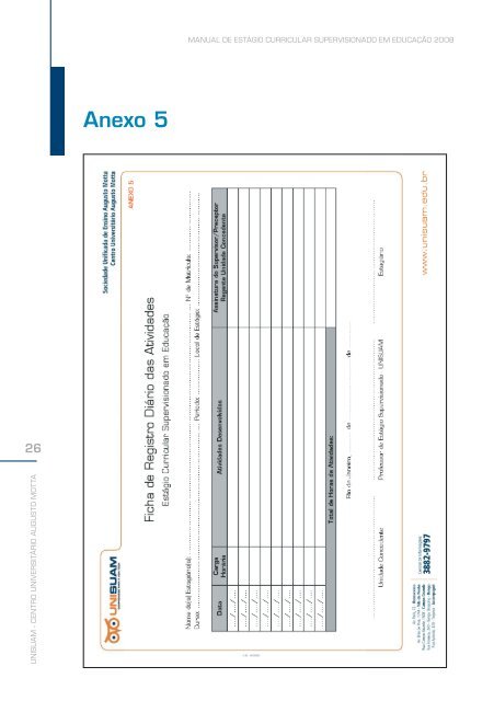 Manual de EstÃ¡gio Curricular Supervisionado em ... - Unisuam