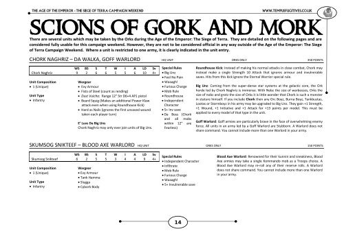 Ork Pack - Cold-Moon