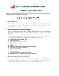 INSURANS KEBAKARAN - Multi-Purpose Insurans Bhd