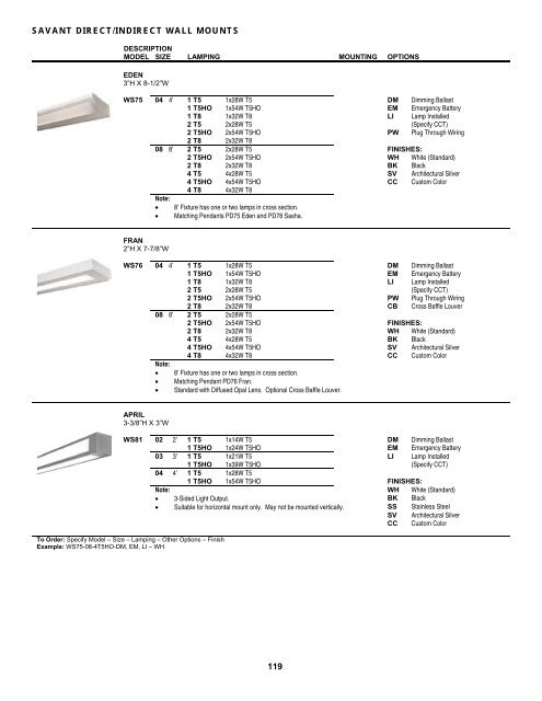 ILLUSTRATED PRODUCT GUIDE - Jesco Lighting