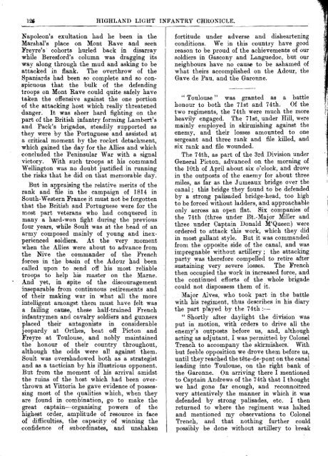 HLI Chronicle 1914 - The Royal Highland Fusiliers