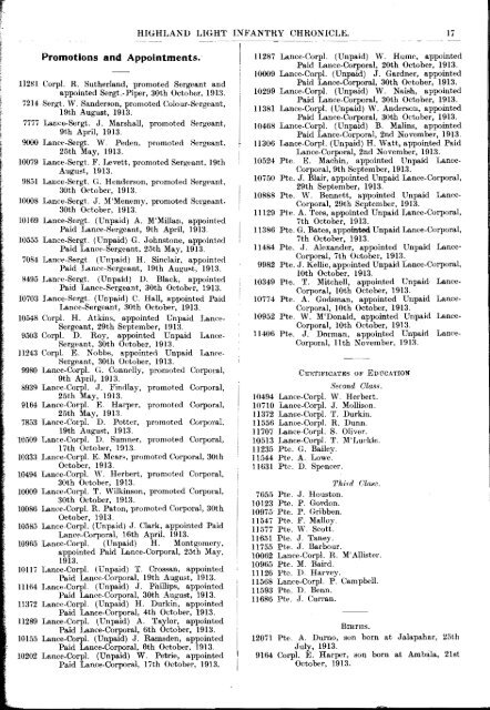 HLI Chronicle 1914 - The Royal Highland Fusiliers