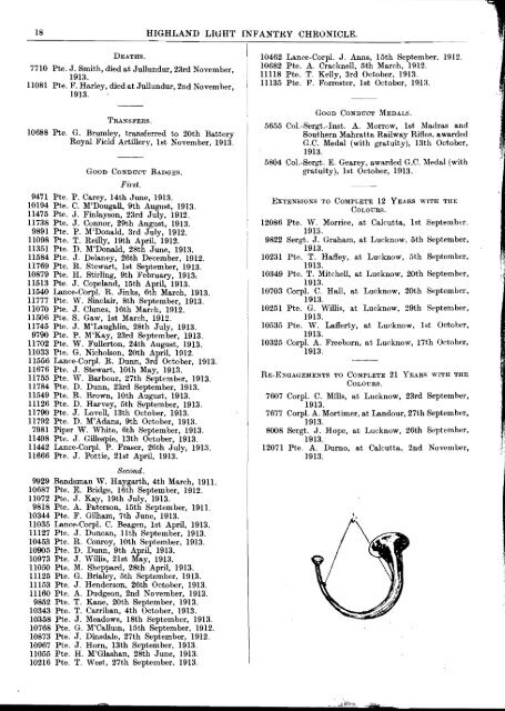 HLI Chronicle 1914 - The Royal Highland Fusiliers
