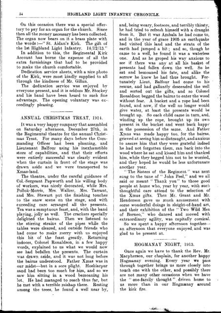 HLI Chronicle 1914 - The Royal Highland Fusiliers