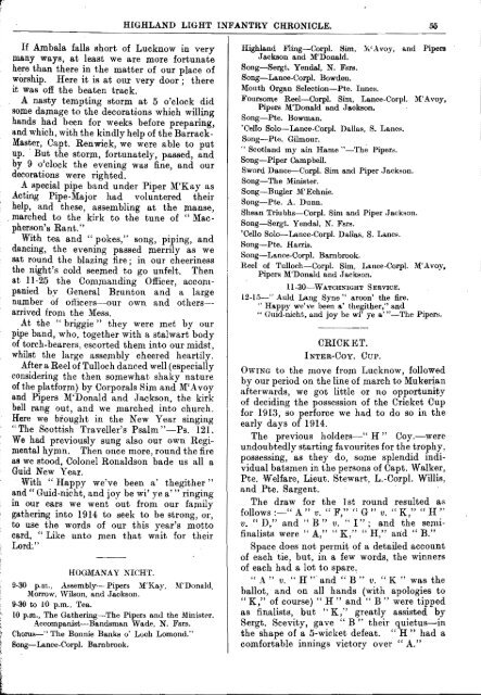 HLI Chronicle 1914 - The Royal Highland Fusiliers