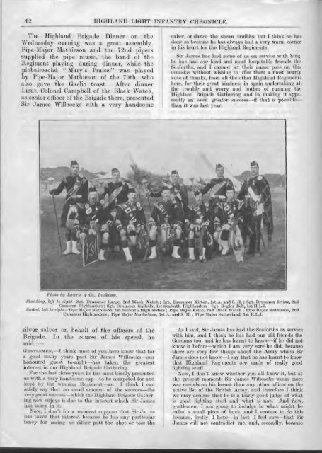 HLI Chronicle 1914 - The Royal Highland Fusiliers