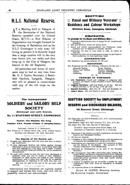 HLI Chronicle 1914 - The Royal Highland Fusiliers