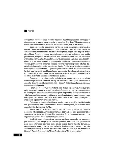 Revista n.Â° 31 - APPOA - AssociaÃ§Ã£o PsicanalÃ­tica de Porto Alegre