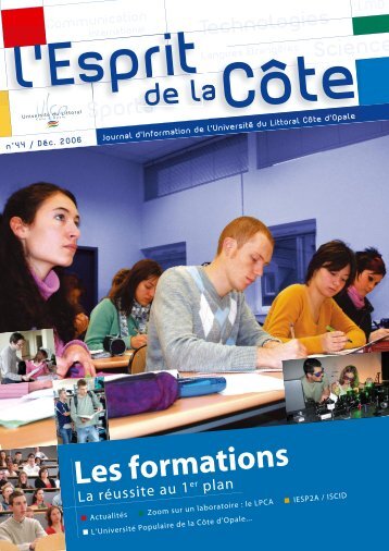 Les formations - UniversitÃ© du Littoral-CÃ´te-d'Opale