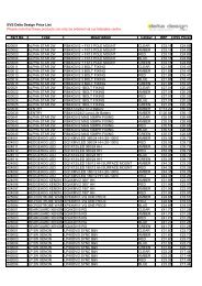 EVS Delta Design Price List Please note that these products can ...