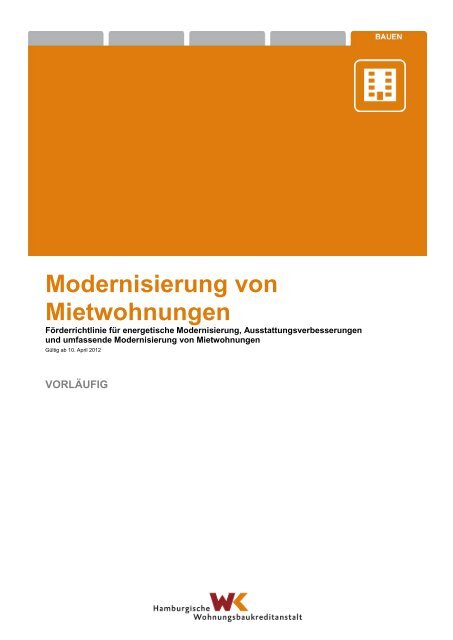 Modernisierung Mietwohnungen - WK-Hamburg
