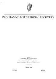 programme for national recovery - Department of Taoiseach