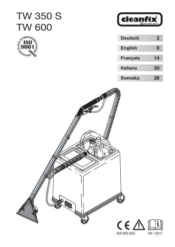 Mode d'emploi - Cleanfix AG