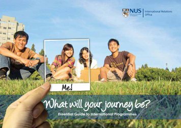 What will your journey be? - NUS - Home