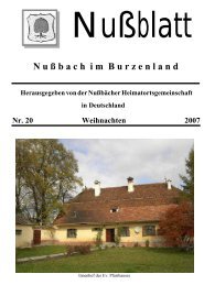 Nussblatt Nr.20 Weihnachten 2007 - HOG Nussbach