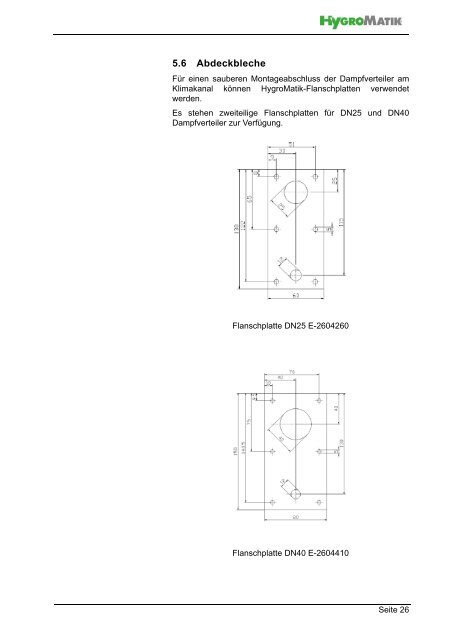 CompactLine Kit Betriebsanleitung - HygroMatik