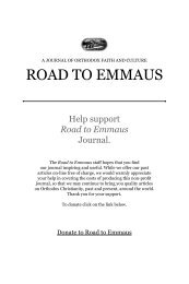 The Orthodox Worldview and C. S. Lewis - Road to Emmaus Journal