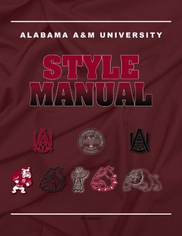 The AAMU Style Guide - Welcome to Alabama A&M University