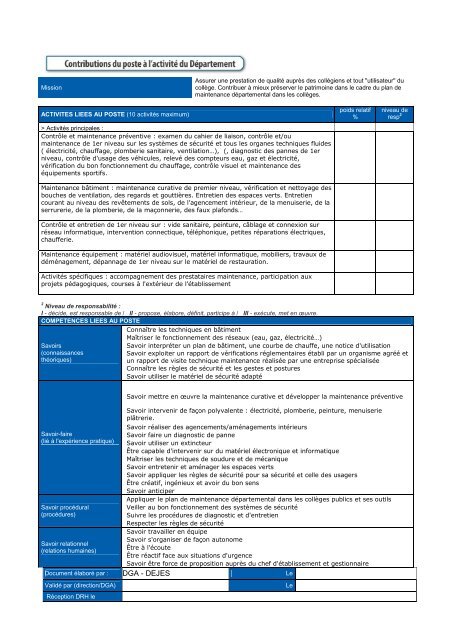Fiche_de_poste ouvrier de maintenance