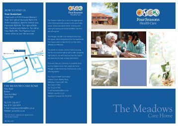 The Meadows (Boldon) Brochure - Four Seasons Health Care
