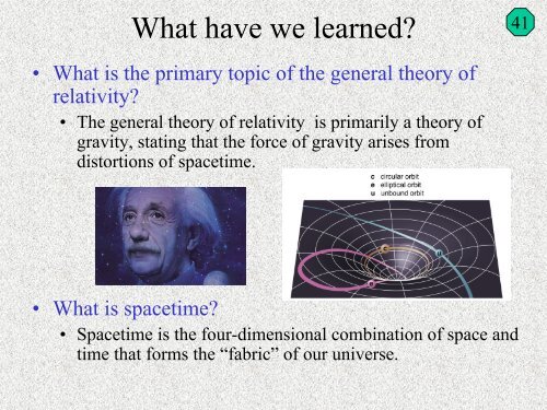 Einstein, Relativity & Spacetime!