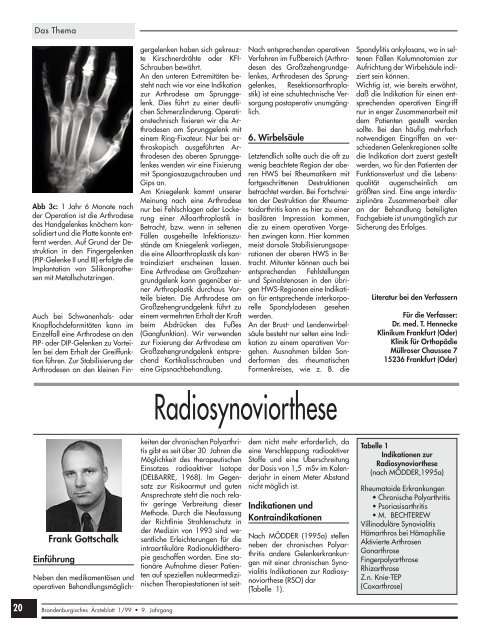 Brandenburgisches Ãrzteblatt 1/1999 - qs- nrw