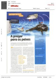 A pregar para os peixes - Centro de Biologia Ambiental