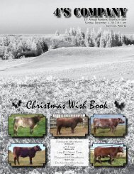 4'S Company Shorthorn Sale Catalogue PDF - Cattlevids.ca