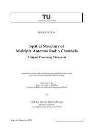 Spatial Structure of Multiple  Antenna Radio Channels A ... - CiteSeer