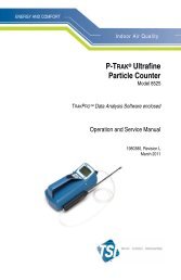 TSI P-Trak 8525 Ultrafine Particle Counter User Manual - RAECO.com