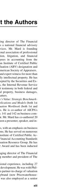 Valuation for Financial Reporting : Fair Value Measurements and ...