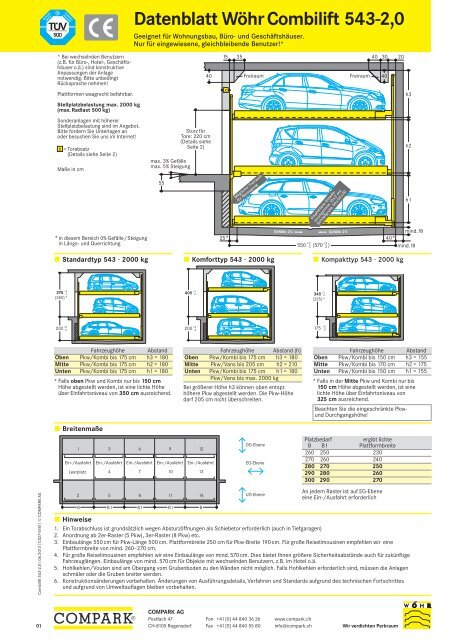 Datenblatt Wöhr Combilift 543-2,0 - COMPARK AG