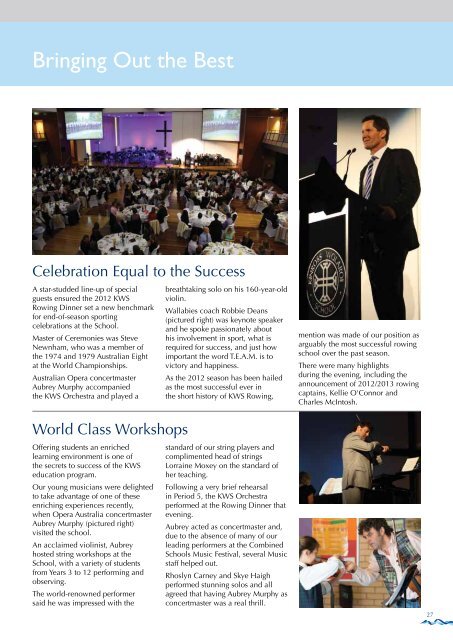 KWS Magazine 2012 Issue Two - Kinross Wolaroi School